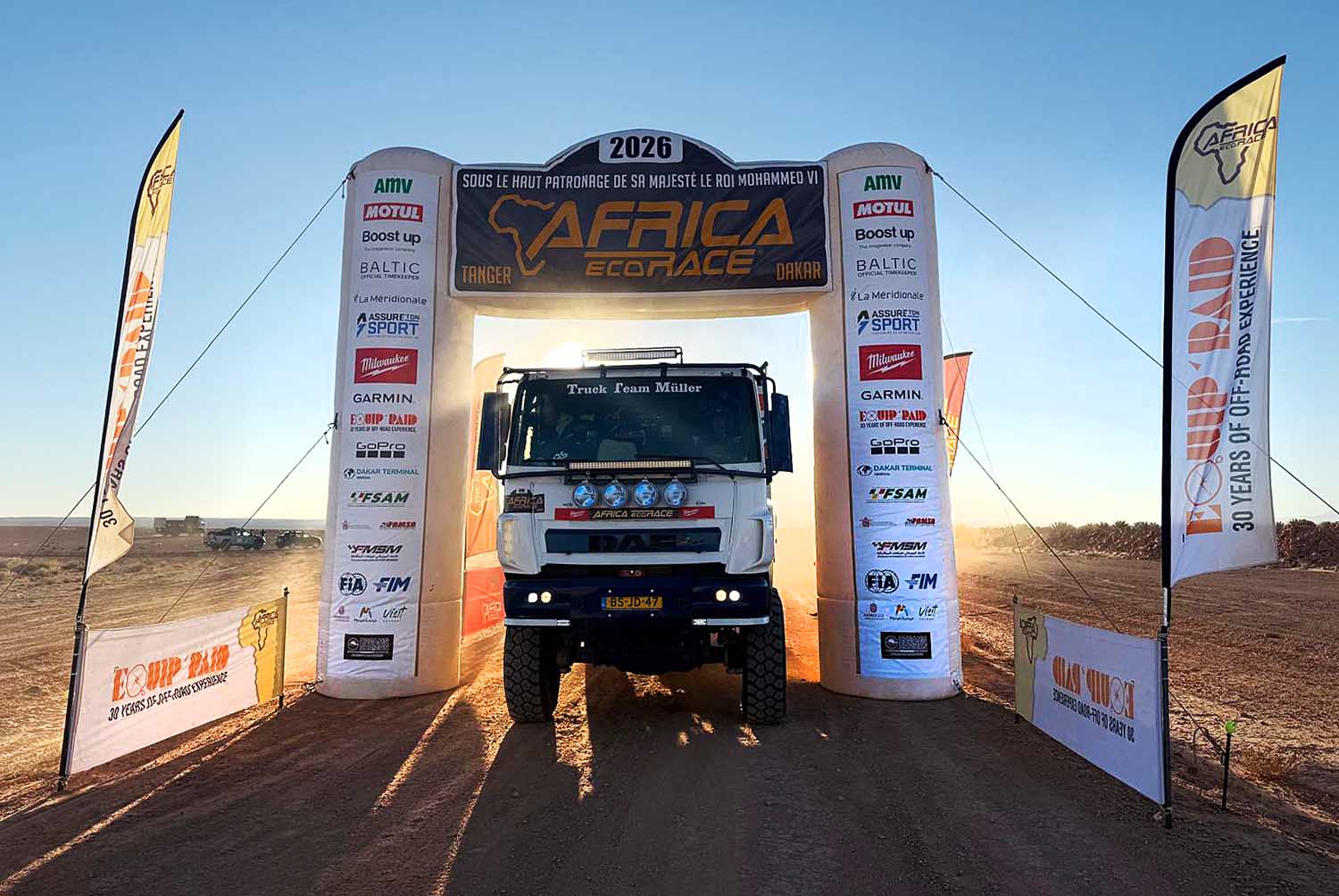 Akkrumers met Dakar-truck tweede in Africa Eco Race