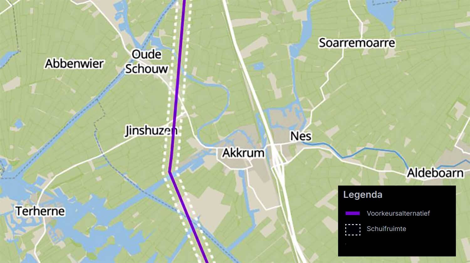Nieuwe hoogspanningslijn Akkrum mogelijk langs bestaand tracé