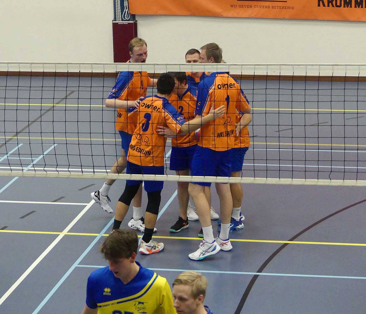 Kampioenschap nog steeds in zicht voor volleybalheren Akkrum