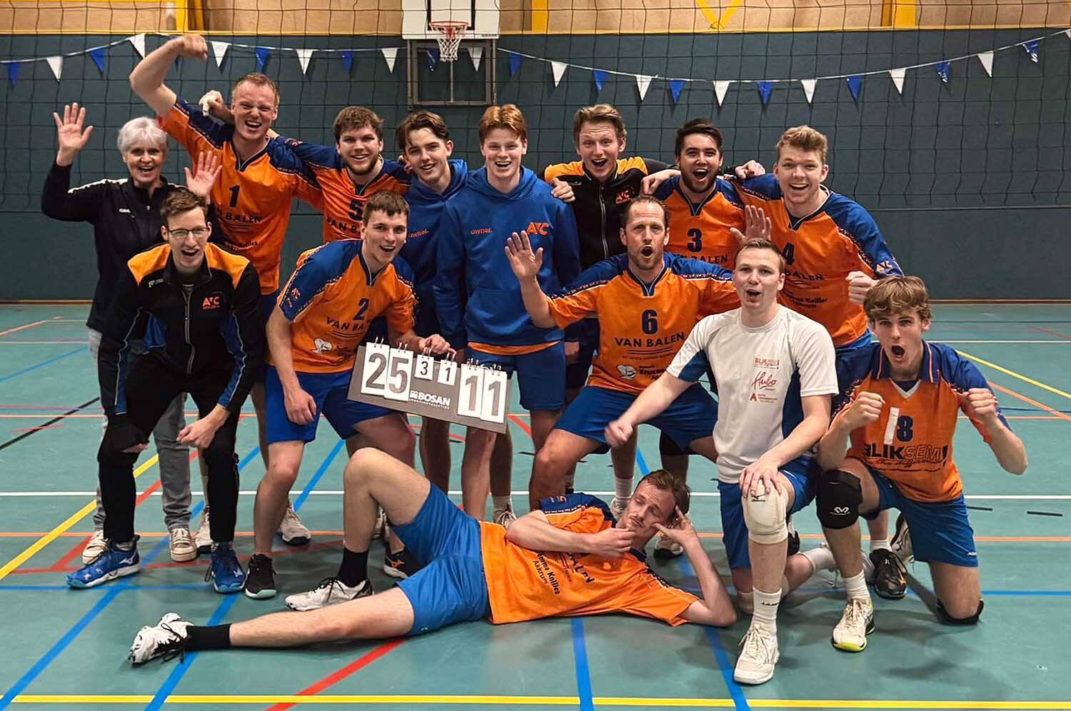 AVC '69 Heren 1 promoveert naar tweede divisie