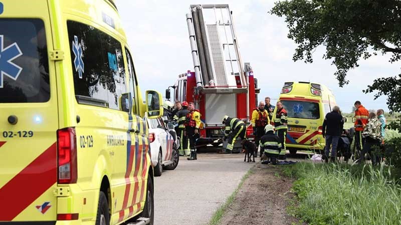 Brommobiel beland in de Kromme Knilles