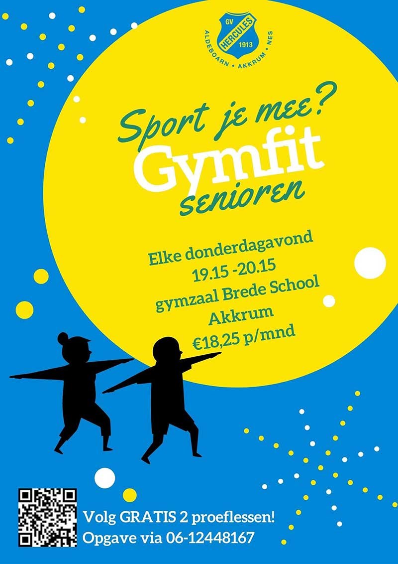 Sportief uurtje voor ouderen