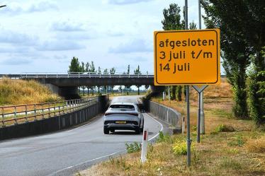 Route Akkrum-Heerenveen binnendoor twee weken gestremd