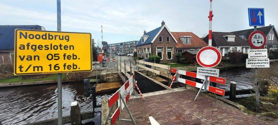 Noodbrug Smellebrêge week lang gestremd