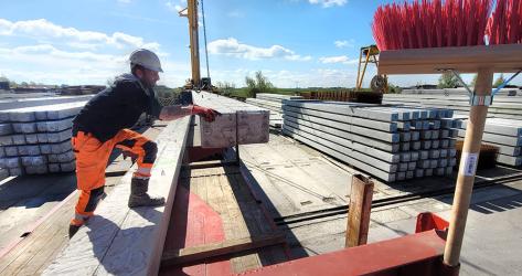 Flinke schade Dam Beton na koperdiefstal