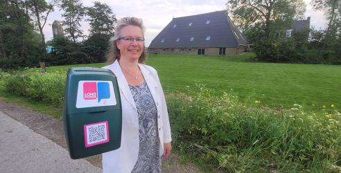 Twaalf kilometer met de collectebus voor het Longfonds