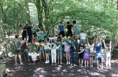 Groep 5 OBS Akkrum bezoekt ecokathedraal