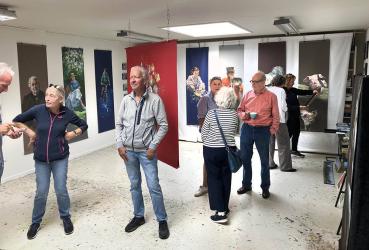 Levendige drukte op open dagen Kunstroute Heerenveen