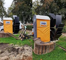 Wethouder: mobiel toilet weg van oorlogsmonument Akkrum