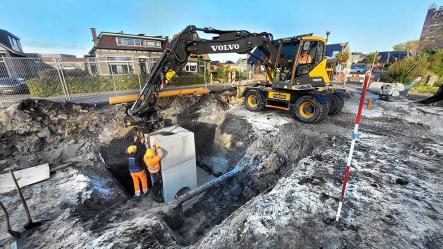 Diepe riolering in Feansterdyk en De Kleef Akkrum