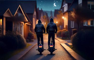 Gesignaleerd in nachtelijk Akkrum: twee donkergeklede mannen op steps 