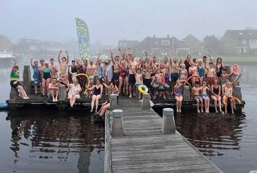 Laatste zwemdag op vrijdag met koude-training van Geart de Jong en ontbijt