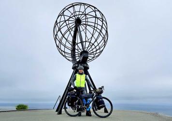 Sippie Zijlstra uit Akkrum: op de fiets naar het uiterste puntje van Europa