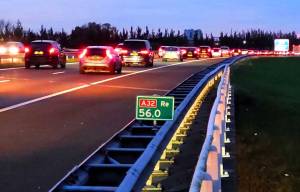 Kilometerslange file na ongeval tussen Akkrum en Grou