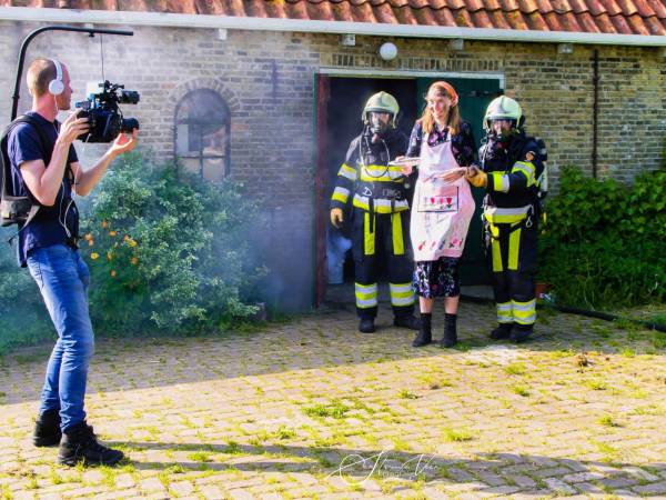 Brandweer Akkrum in voorlichtingsfilm veiligheidsregio