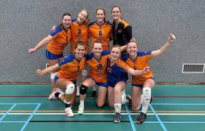 AVC ’69 dames grijpen tweede plek na ruime zege