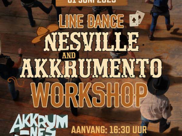 Workshop linedance tijdens Bloeiweek Akkrum