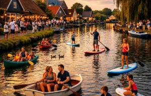 Motorloos het water op tijdens Better op it Wetter in Akkrum