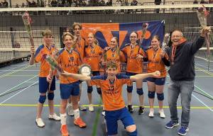 B-jeugd AVC ’69 weer overtuigend volleybalkampioen