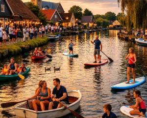 Motorloos het water op tijdens Better op it Wetter in Akkrum