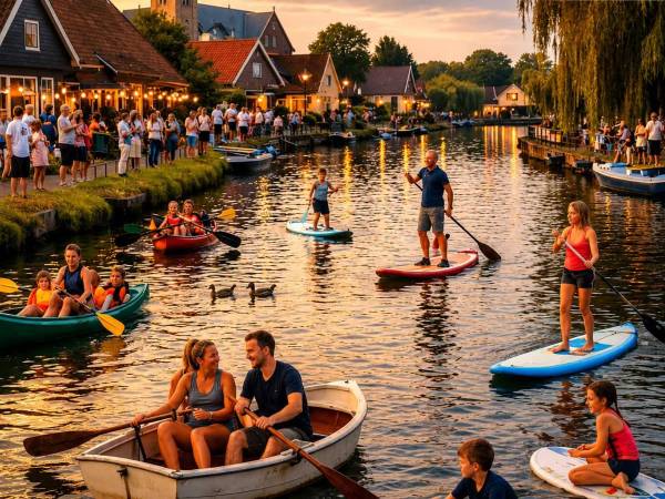 Motorloos het water op tijdens Better op it Wetter in Akkrum