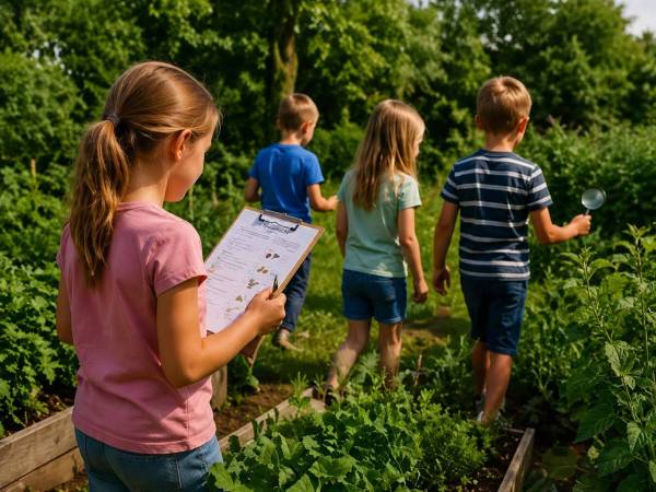 Kinderen ontdekken gezond eten tijdens Sûne Speurtocht