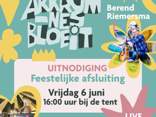 Feestelijke afsluiting Bloeiweek Akkrum-Nes met live-muziek